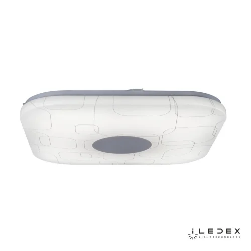 Светильник потолочный LED с пультом Cube Cube24W-Square iLedex белый на 1 лампу, основание белое в стиле современный хай-тек с пультом фото 2