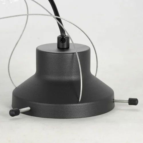 Светильник подвесной LSP-8500 Lussole янтарный 1 лампа, основание чёрное в стиле современный  фото 6