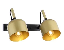 Бра TR97106 Ambrella light золотой 2 лампы, основание чёрное в стиле лофт модерн 