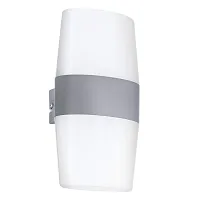 Настенный светильник LED 94119 RAVARINO Eglo уличный IP44 серебряный серый 4 лампы, плафон белый в стиле современный LED