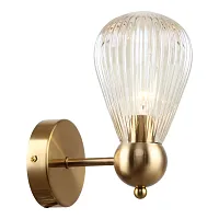 Бра LSP-8884 Lussole прозрачный 1 лампа, основание бронзовое в стиле современный 