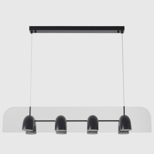 Светильник подвесной ЛЕД ELEMENT SP48W LED BLACK Crystal Lux белый на 1 лампу, основание чёрное в стиле лофт линейный фото 4