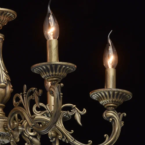 Люстра подвесная Аврора 371011106 MW-Light без плафона на 6 ламп, основание античное бронза в стиле классический фото 5