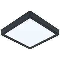 Светильник накладной LED Fueva 5 99256 Eglo белый на 1 лампу, основание чёрное в стиле современный квадратный