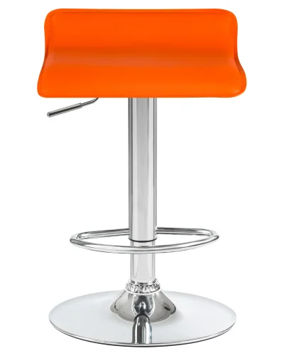Стул барный  3013-LM TOMMY,  цвет сиденья оранжевый, цвет основания хром Dobrin, оранжевый/экокожа, ножки/металл/хром, размеры - 620*830***385*405 фото 6