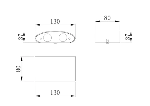 Настенный светильник уличный LED Strato O417WL-L4W3K Maytoni уличный IP54 белый на 1 лампу, плафон белый в стиле современный LED фото 8