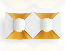 Настенный светильник LED ST4475 Ambrella light уличный IP54 золотой белый 2 лампы, плафон золотой белый в стиле современный хай-тек LED