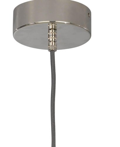 Светильник подвесной L 10000/1 Reccagni Angelo серый чёрный 1 лампа, основание никель в стиле классический современный выдувное фото 4