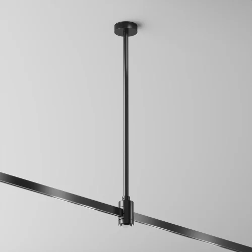 Крепление потолочное Medium 360мм с вводом питания Magnetic trаck system Flarity TRA158C-BL1-B Maytoni чёрный в стиле для светильников серии Magnetic trаck system Flarity flarity магнитная фото 5