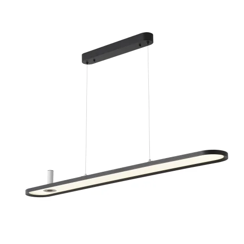 Светильник подвесной LED CONTOUR SP45W LED BLACK Crystal Lux белый на 1 лампу, основание чёрное в стиле современный линейный фото 6