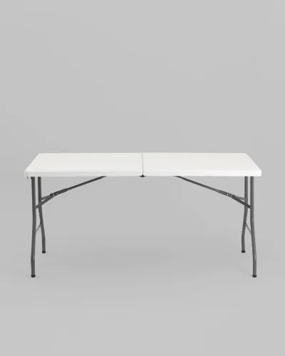 Стол складной 152*74*74 - чемодан, белый УТ000038894 Stool Group столешница белая 78874 из 78873 пластик фото 5