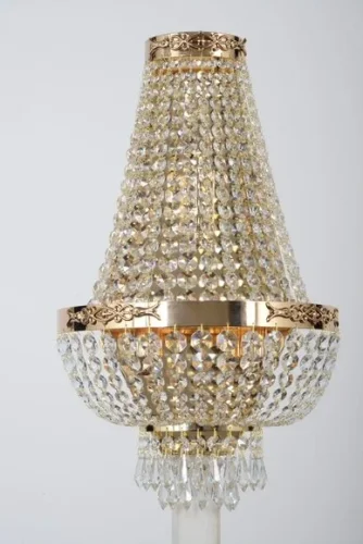 Бра Pera E 2.20.100 G Arti Lampadari прозрачный на 3 лампы, основание золотое в стиле классический 