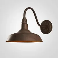 Бра Vintage Barn Sconce Rusty 74867-22 ImperiumLoft коричневый на 1 лампу, основание коричневое в стиле винтаж лофт 