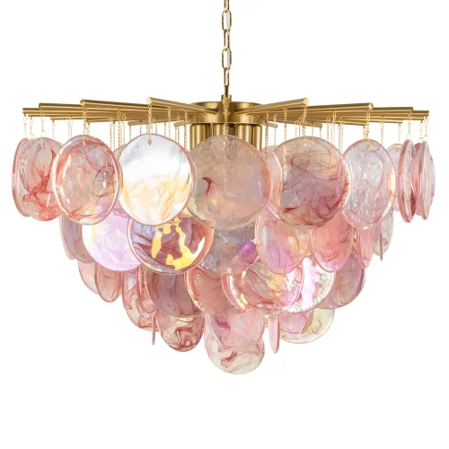 Люстра подвесная Лолли / Lolly 10492/800 Pink LOFT IT розовая на 10 ламп, основание бронзовое в стиле современный фото 4 Люстра подвесная Лолли / Lolly 10492/800 Pink LOFT IT розовая на 10 ламп, основание бронзовое в стиле современный фото 4
