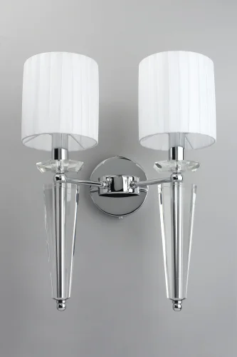 Бра Rosia APL.718.01.02 Aployt белый на 2 лампы, основание хром в стиле современный  фото 3