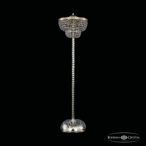Торшер 19101T4/35IV-138 G Bohemia Ivele Crystal sp прозрачный 4 лампы, основание золотое в стиле классика
