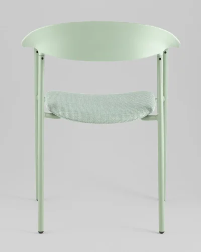 Стул Eila, с подушкой, пластик зеленый УТ000039778 Stool Group, зелёный/рогожка, ножки/пластик/зелёный, размеры - *775***502*591 фото 4