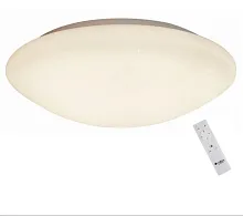 Светильник потолочный LED с пультом Berkeley OML-43017-100 Omnilux белый 1 лампа, основание белое в стиле хай-тек современный тарелка с пультом