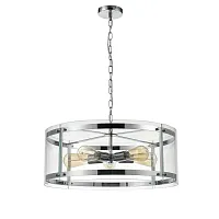 Светильник подвесной Tivoli VL5073P05 Vele Luce прозрачный на 5 ламп, основание хром в стиле современный 