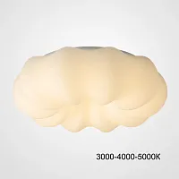 Светильник потолочный ODDLY E CH D30 Трехцветный свет 223914-23 ImperiumLoft белый на 1 лампу, основание белое в стиле минимализм современный скандинавский 