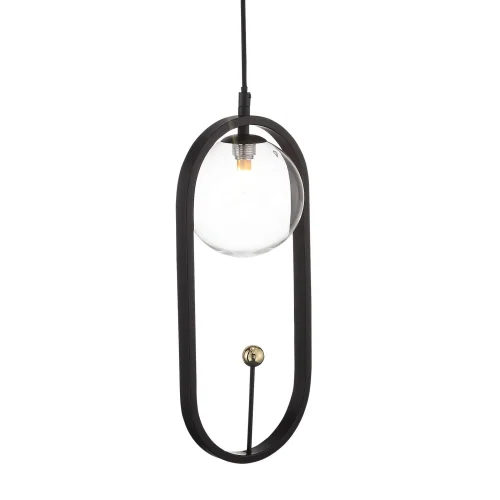 Светильник подвесной Circono SL1201.403.01 ST-Luce прозрачный 1 лампа, основание чёрное в стиле современный  фото 3