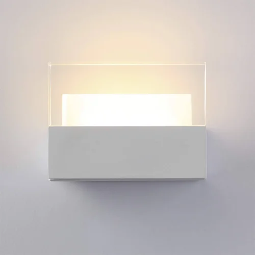 Бра LED STALLITE 3541/6LW Odeon Light белый на 1 лампу, основание белое в стиле хай-тек 