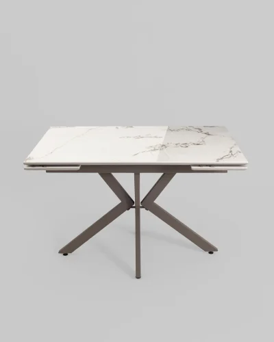 Стол Marmer 120-180/80/76, столешница МДФ16/керамика, подстолье металл капучино УТ000039730 Stool Group столешница из фото 9