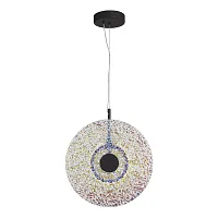 Светильник подвесной LED Alumno SL6142.423.01 ST-Luce разноцветный на 1 лампу, основание чёрное в стиле современный 