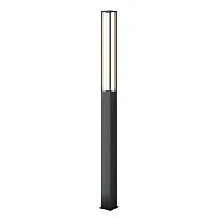 Парковый светильник LED Expo O480FL-L25B3K Maytoni уличный IP чёрный на 1 лампу, плафон белый в стиле современный хай-тек LED