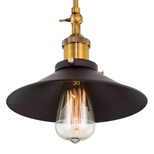 Бра Эдисон CL450301  Citilux чёрный на 1 лампа, основание коричневое бронзовое в стиле лофт  фото 6
