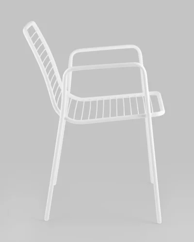 Стул с подлокотниками Дели металл белый УТ000039264 Stool Group, /, ножки//, размеры - *805***605*595 фото 2