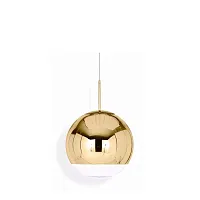 Светильник подвесной Mirror Ball Gold D15 73590-22 ImperiumLoft белый на 1 лампу, основание золотое в стиле минимализм хай-тек лофт 