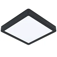 Светильник накладной LED Fueva-Z 900109 Eglo белый 1 лампа, основание чёрное в стиле современный квадратный