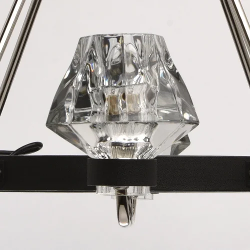 Люстра подвесная Джестер 104012408 MW-Light прозрачная на 8 ламп, основание хром в стиле современный  фото 4