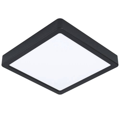 Светильник накладной LED Fueva-Z 900109 Eglo белый 1 лампа, основание чёрное в стиле современный квадратный