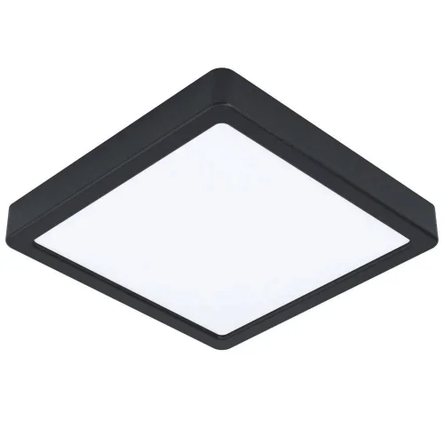 Светильник накладной LED Fueva-Z 900109 Eglo белый на 1 лампу, основание чёрное в стиле современный квадратный