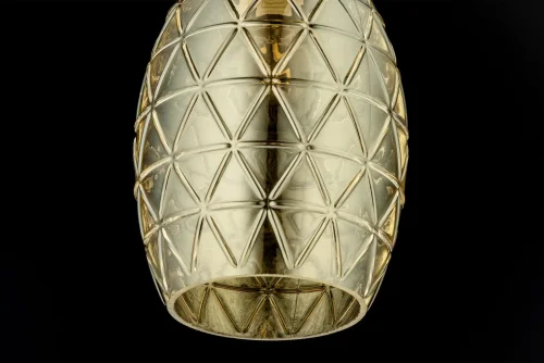 Светильник подвесной Dazio E 1.P1 CA Arti Lampadari янтарный золотой 1 лампа, основание золотое в стиле современный  фото 2