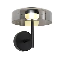 Бра LED Platta 4490-1W Favourite чёрный серый на 1 лампу, основание чёрное в стиле современный 