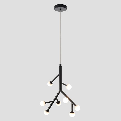 Светильник подвесной ЛЕД TWIG SP16W LED Crystal Lux белый на 1 лампу, основание чёрное в стиле современный 