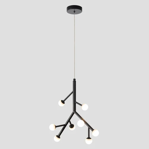 Светильник подвесной ЛЕД TWIG SP16W LED Crystal Lux белый на 1 лампу, основание чёрное в стиле современный 