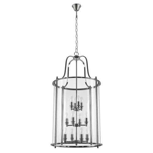 Светильник подвесной Lighthouse 10456/12 CR LOFT IT прозрачный на 12 ламп, основание хром в стиле классический арт-деко фото 5