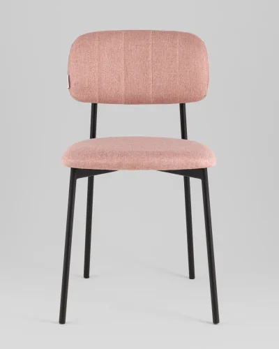 Стул Майло рогожка розовый УТ000040140 Stool Group, розовый/рогожка, ножки/металл/чёрный, размеры - ***** фото 2