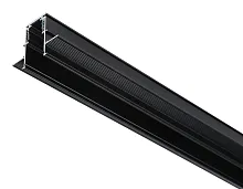 Шинопровод трек встраиваемый 2м Magnetic GL3333 Ambrella light чёрный в стиле  для светильников серии Magnetic шинопровод встраиваемый магнитный