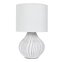 Настольная лампа Nusakan A5034LT-1WH Arte Lamp белая 1 лампа, основание белое керамика в стиле современный 