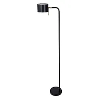 Торшер Sebastian A7051PN-1BK Arte Lamp чёрный на 1 лампу, основание чёрное в стиле скандинавский современный 