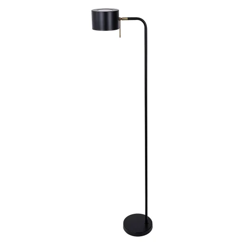 Торшер Sebastian A7051PN-1BK Arte Lamp чёрный на 1 лампу, основание чёрное в стиле скандинавский современный 