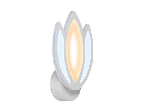 Бра LED Acrylica Original FA453 Ambrella light белый на 1 лампу, основание белое в стиле современный хай-тек 