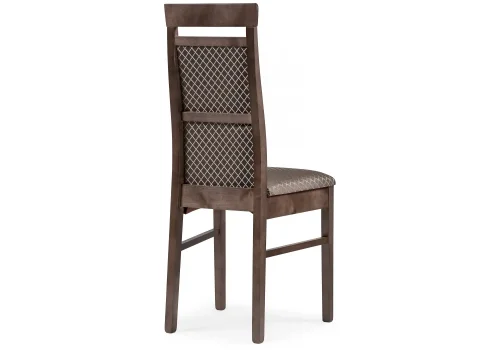 Деревянный стул Амиата орех / коричневый 450735 Woodville, коричневый/ткань, ножки/дерево/орех, размеры - ****450*500 фото 4