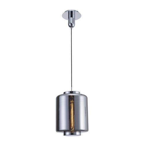 Светильник подвесной лофт JARRAS 6194 Mantra серый 1 лампа, основание хром серое в стиле лофт выдувное