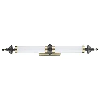 Бра с выключателем LED Ula 5404/28WL Odeon Light белый на 1 лампу, основание бронзовое в стиле классический арт-деко 